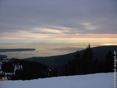 panorama depuis Grouse (orientation: sud-ouest)